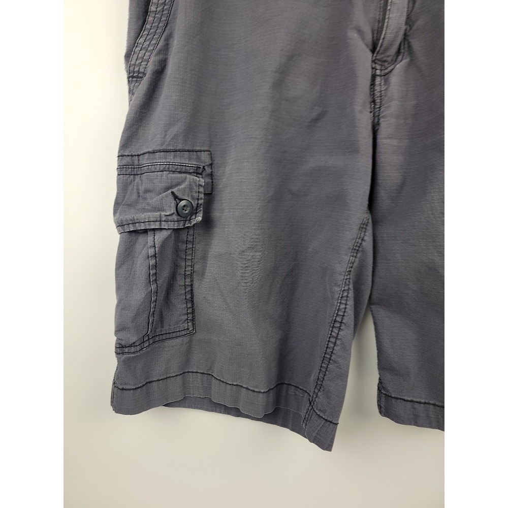 Wear First Mens Gray Cargo Shorts Size 38 Flat Front Utility Pockets Belt Loops - Picture 5 of 12